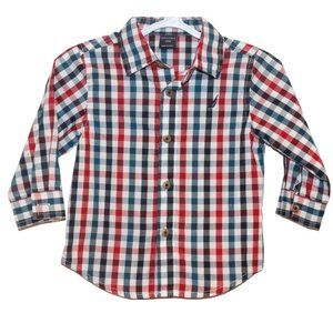 2/$15 🏷  Nautica Dress Shirt Size 12m